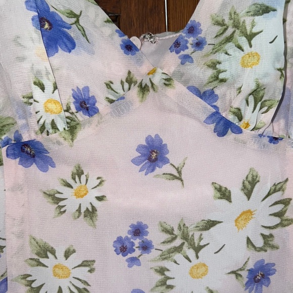 FOREVER 21 dress floral flowers fully lined CUTE - Picture 3 of 6